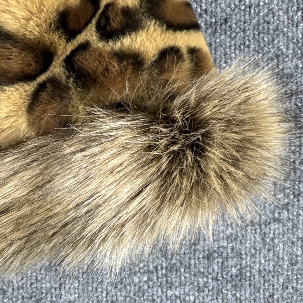 Soulyoung Faux Fur Leopard Print Winter Hat Cossack Style Women's Warm Cap - Picture 2 of 7